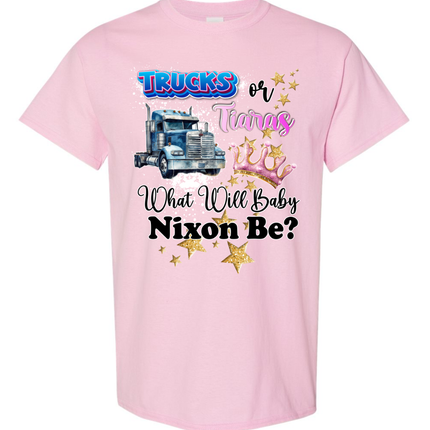 🚚👑 Trucks or Tiaras — What Will Baby Nixon Be?