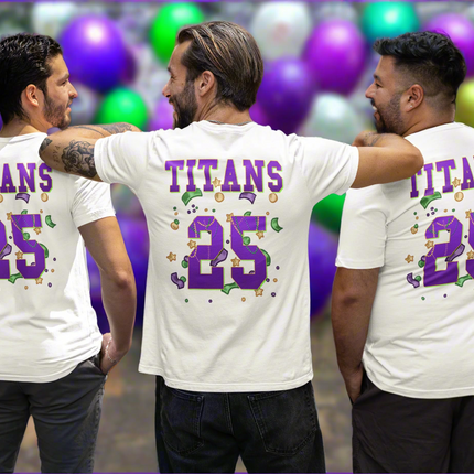 Main Krewe of Titans. Front & Back