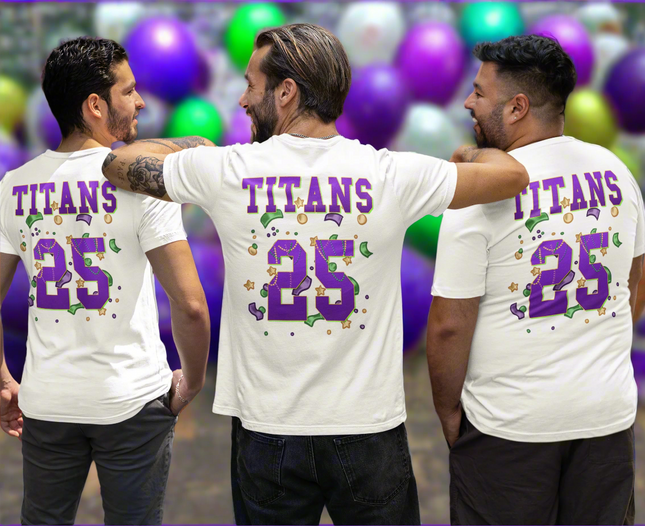 Main Krewe of Titans. Front & Back