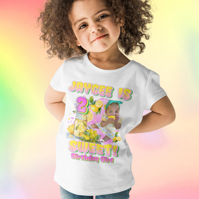 🍋 Jaycee’s “2 Sweet” Lemon Birthday Shirt