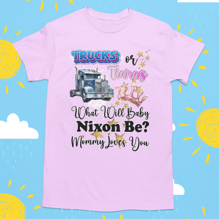 🚚👑 Trucks or Tiaras — What Will Baby Nixon Be?