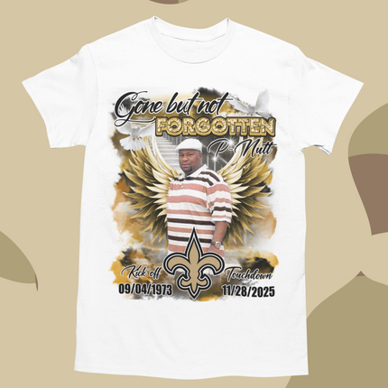 Memorial Shirt Gold & Black Theme