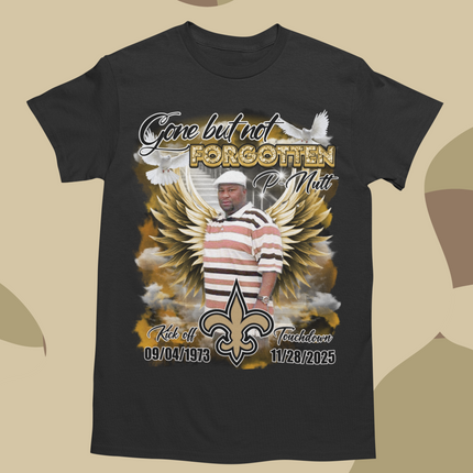 Memorial Shirt Gold & Black Theme