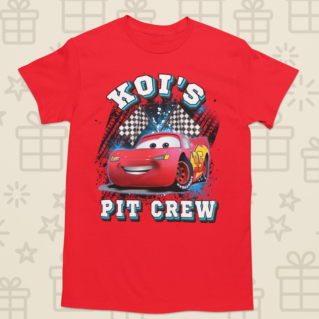 Koi's Pit Crew . Birthday Shirts
