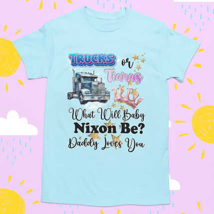 🚚👑 Trucks or Tiaras — What Will Baby Nixon Be?