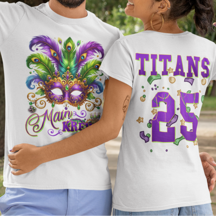 Main Krewe of Titans. Front & Back