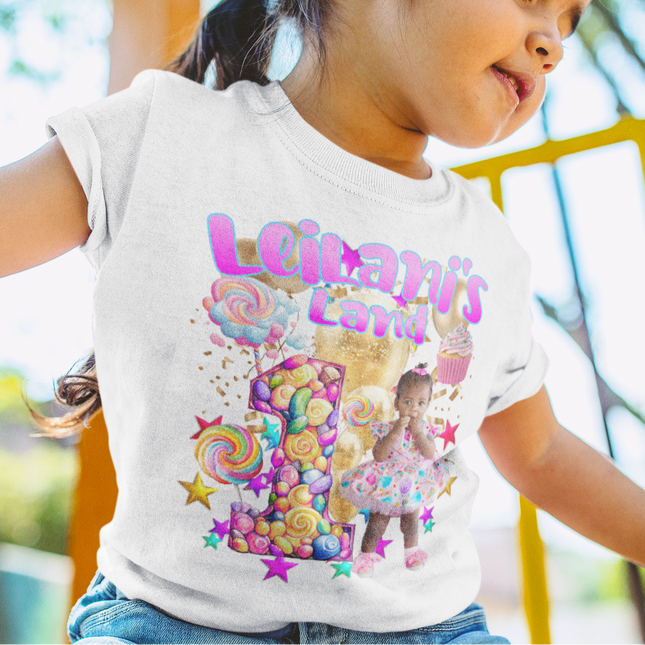 Customer's Design. Leilani's Land 1st Birthday. Candyland.