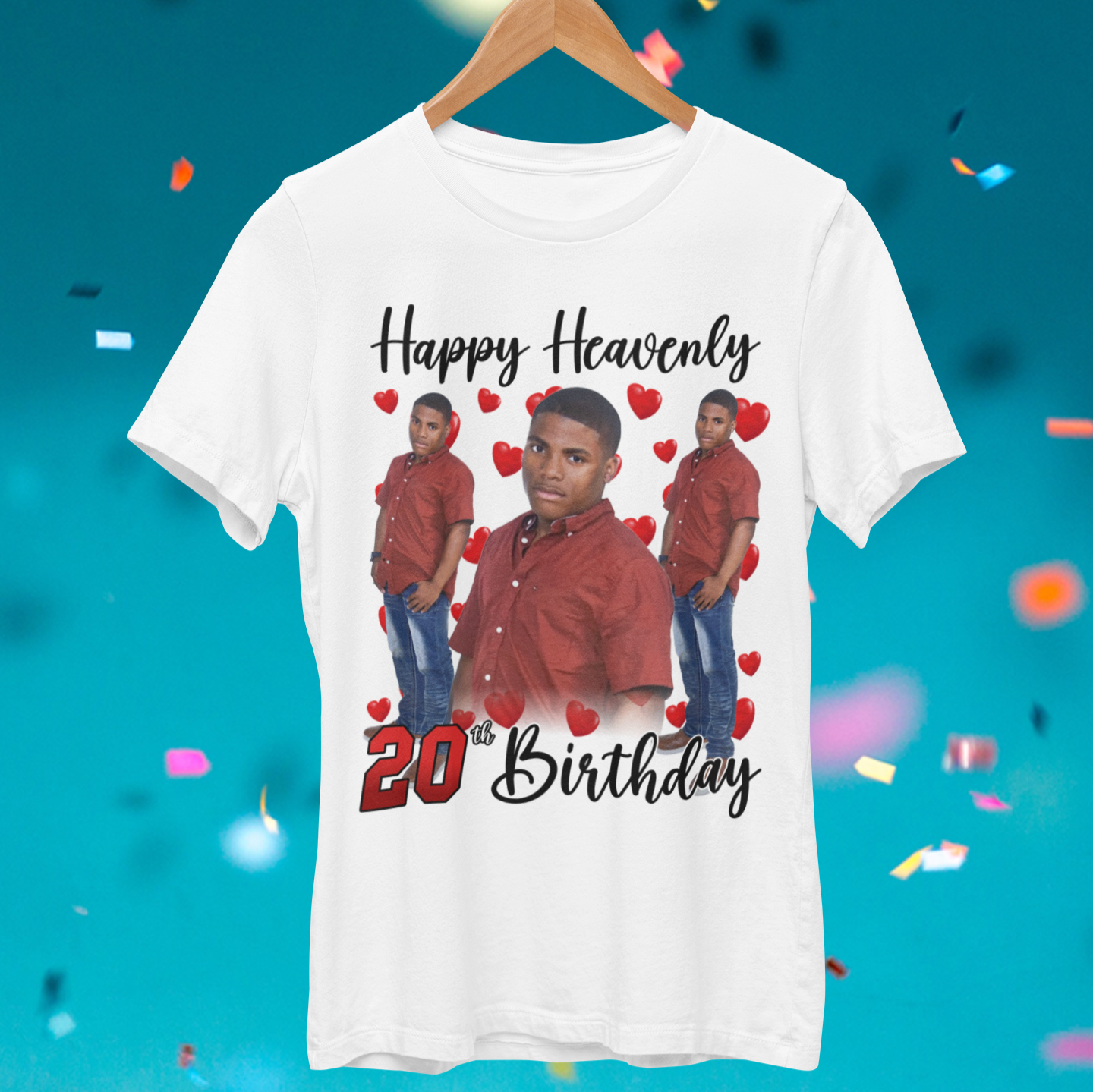 Customer's Design. Happy Heavenly 20th Birthday