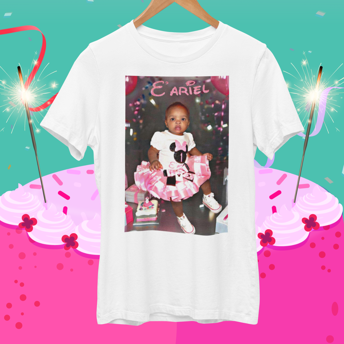 Customer's Design. E'Ariel's 1st birthday