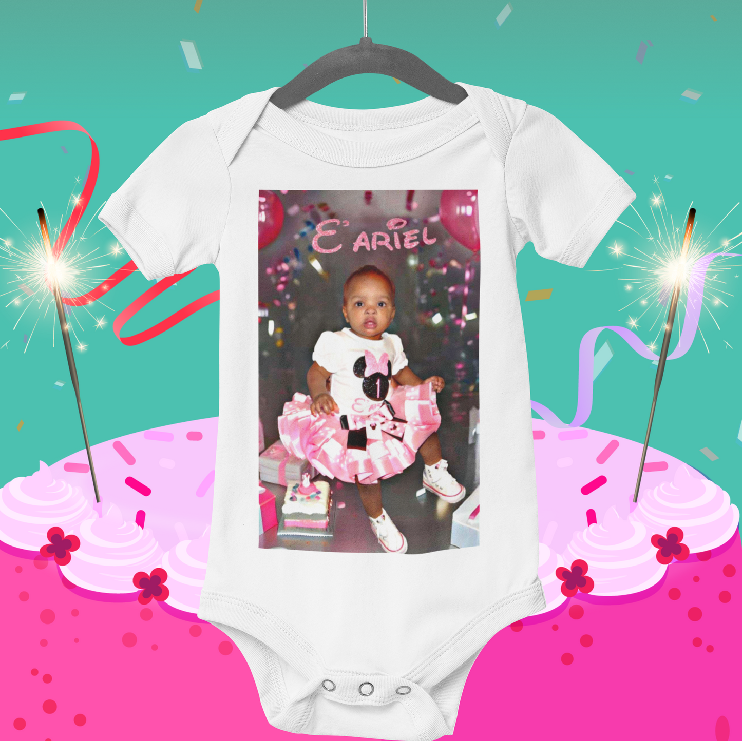 Customer's Design. E'Ariel's 1st birthday