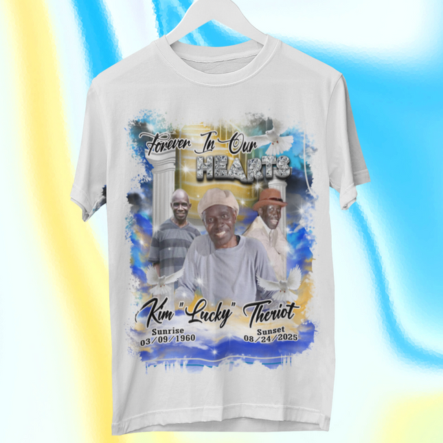 In Loving Memory of Kim “Lucky” Theriot – Memorial Shirts 💙💛