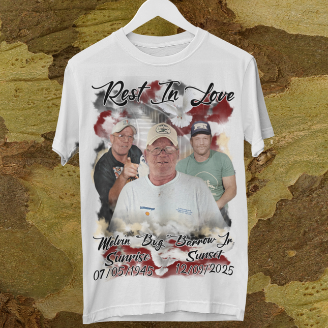 Memorial Shirt for Melvin "Bug" Barrow Jr.