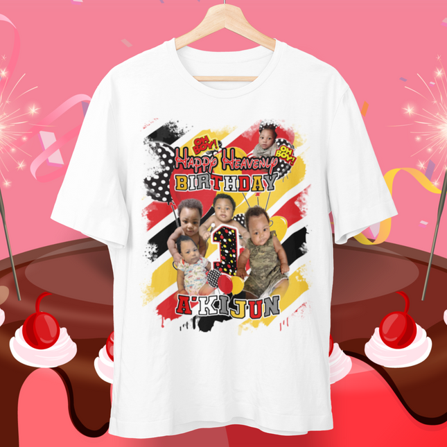 Customer's Design. Happy Heavenly 1st Birthday A'Kijun