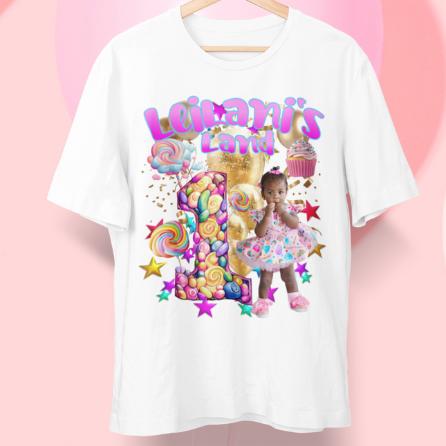 Customer's Design. Leilani's Land 1st Birthday. Candyland.