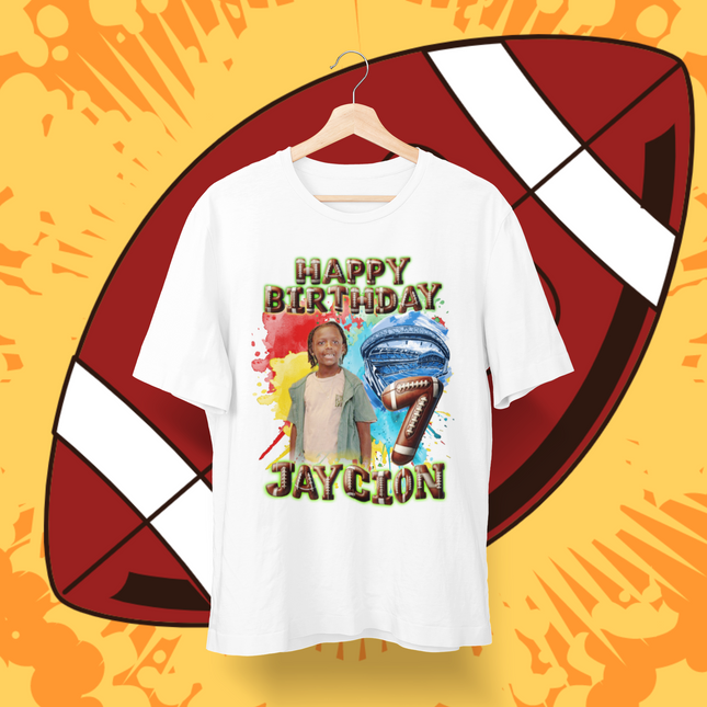 Customer's Design. Jaycion's 7th Birthday. Football.