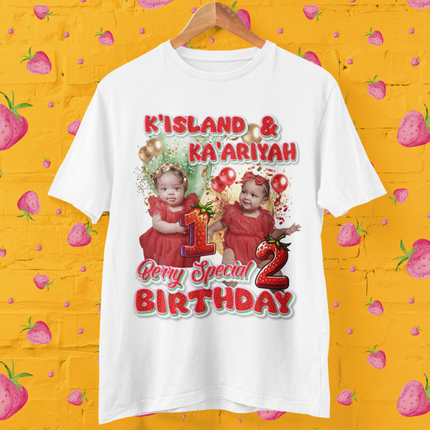 Berry Sweet Birthday Shirts – K’Island’s 1st & Ka’Ariyah’s 2nd Birthday