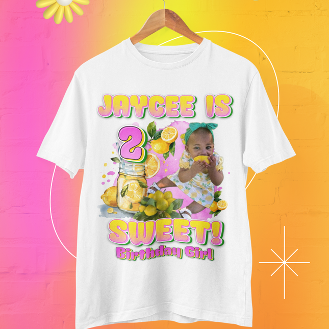 🍋 Jaycee’s “2 Sweet” Lemon Birthday Shirt