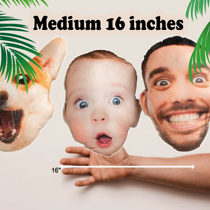 Custom Face Cut-Out Pillow