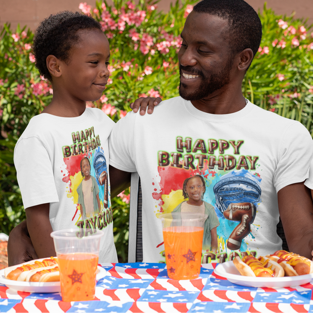 Customer's Design. Jaycion's 7th Birthday. Football.